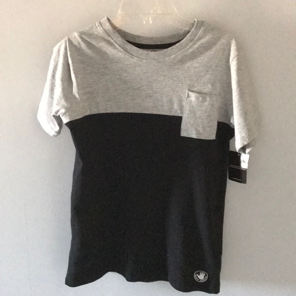 Black and Grey Boys Body Glove T-Shirt Sz 10/12
